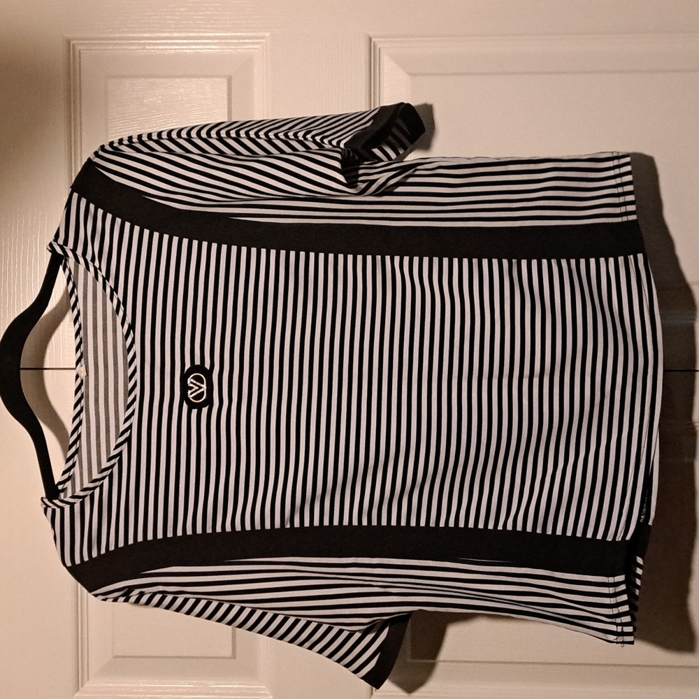 🎹 Black^White Striped Horizontal Women's T shirt/Blouse Casually perfect
